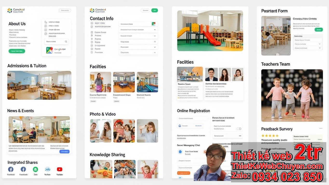Thiết kế web trường mầm non có tính năng gì nổi bật nhất dành cho phụ huynh? Thiết kế web trường mầm non có tính năng gì nổi bật nhất dành cho phụ huynh?