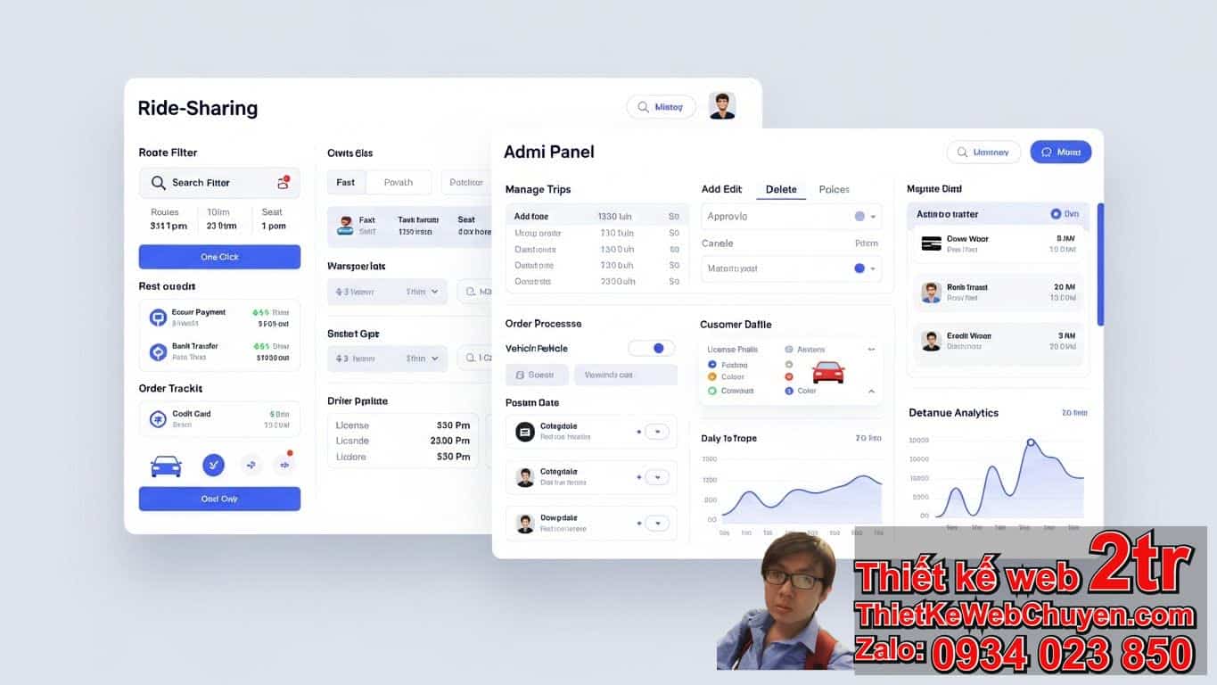 Thiết kế web xe ghép có trang quản trị đơn đặt xe: Tại sao lại quan trọng đối
với doanh nghiệp của bạn? Thiết kế web xe ghép có trang quản trị đơn đặt xe: Tại sao lại quan trọng đối
với doanh nghiệp của bạn?