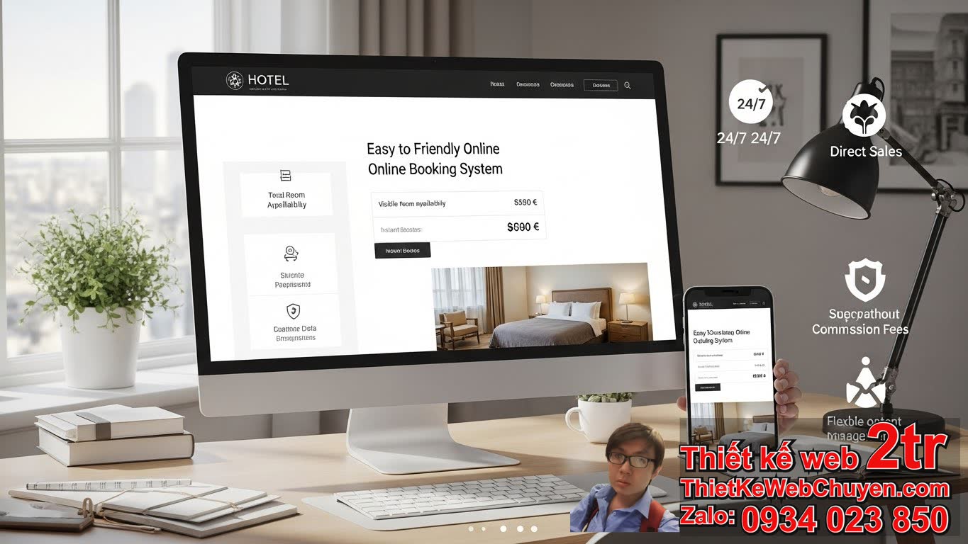 Thiết kế website cần đặt phòng khách sạn không? Tại sao lại cần có hệ thống đặt
phòng trực tuyến? Thiết kế website cần đặt phòng khách sạn không? Tại sao lại cần có hệ thống đặt
phòng trực tuyến?