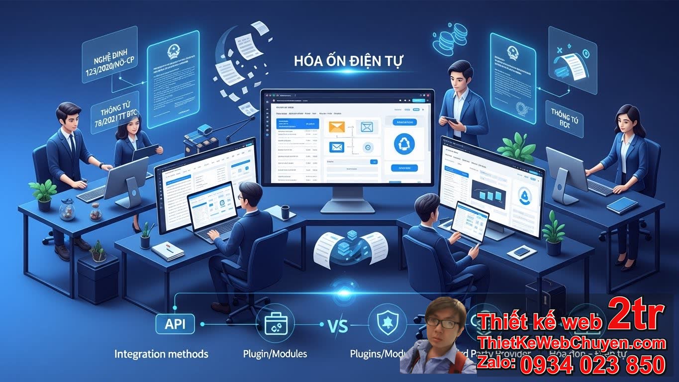 Thiết kế website cần tích hợp hóa đơn điện tử không?