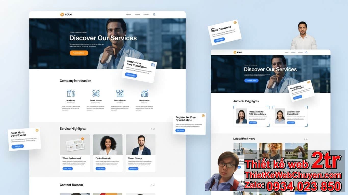Thiết kế website doanh nghiệp nên có những trang nào để tạo ấn tượng ban đầu
mạnh mẽ? Thiết kế website doanh nghiệp nên có những trang nào để tạo ấn tượng ban đầu
mạnh mẽ?