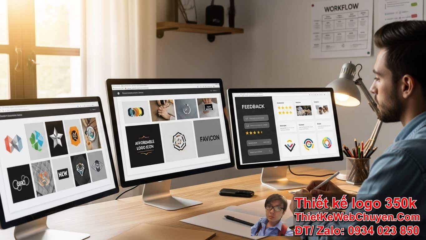 Tiêu chí lựa chọn dịch vụ thiết kế logo giá rẻ icon/favicons uy tín