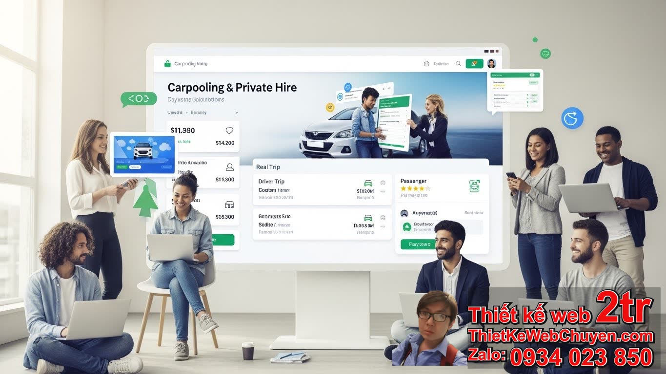 Website xe ghép đặt chuyến ghép / chuyến bao xe là gì và tại sao nó quan trọng?