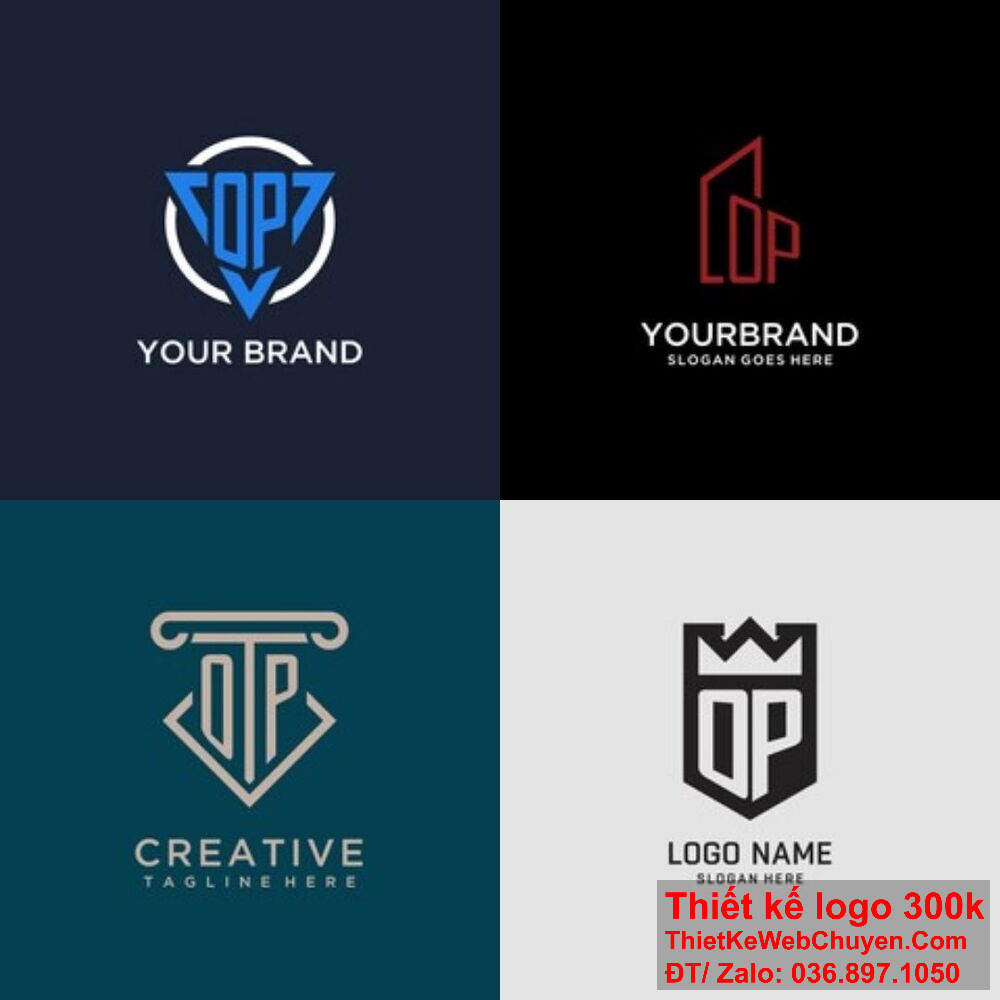 Logo OP của bạn cần phải được tạo ra với tinh thần sáng tạo và tâm huyết cao.