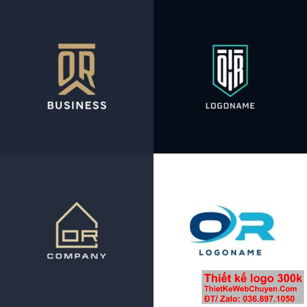 Logo OR được tạo ra với ý tưởng độc đáo và phong cách riêng biệt.