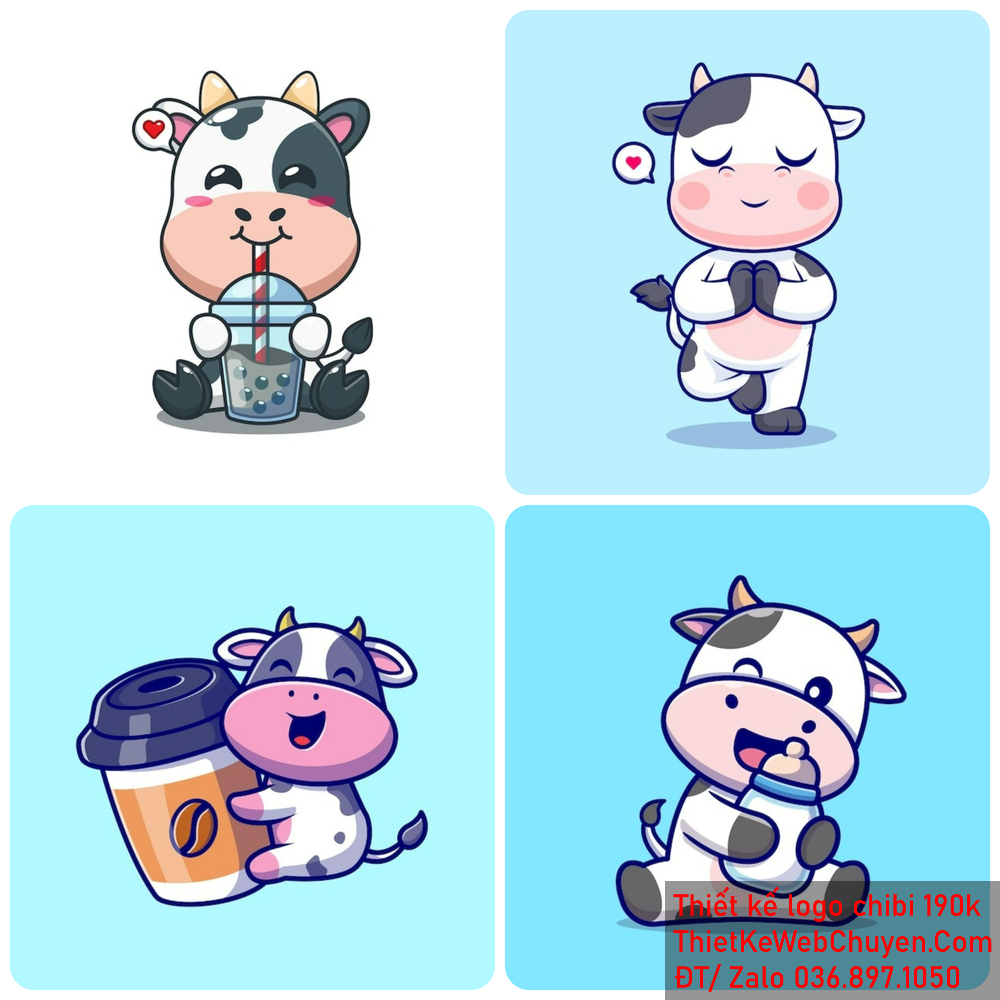 Những Điều Thú Vị Về Bò Sữa Chibi