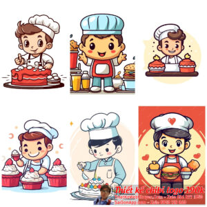 MẪU THIẾT KẾ LOGO CHIBI NAM NỮ 190K CUTE DỄ THƯƠNG