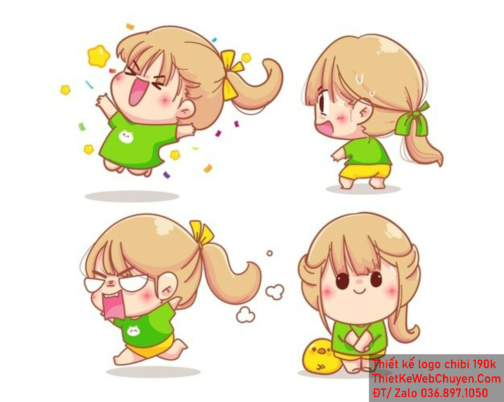 Mẫu thiết kế logo chibi bé gái đáng yêu là cách tuyệt vời để thể hiện sự ngọt ngào và đáng yêu. Logo Chibi bé gái đáng yêu có thể tạo ra sự tương tác tích cực và kích thích sự quan tâm từ khách hàng.