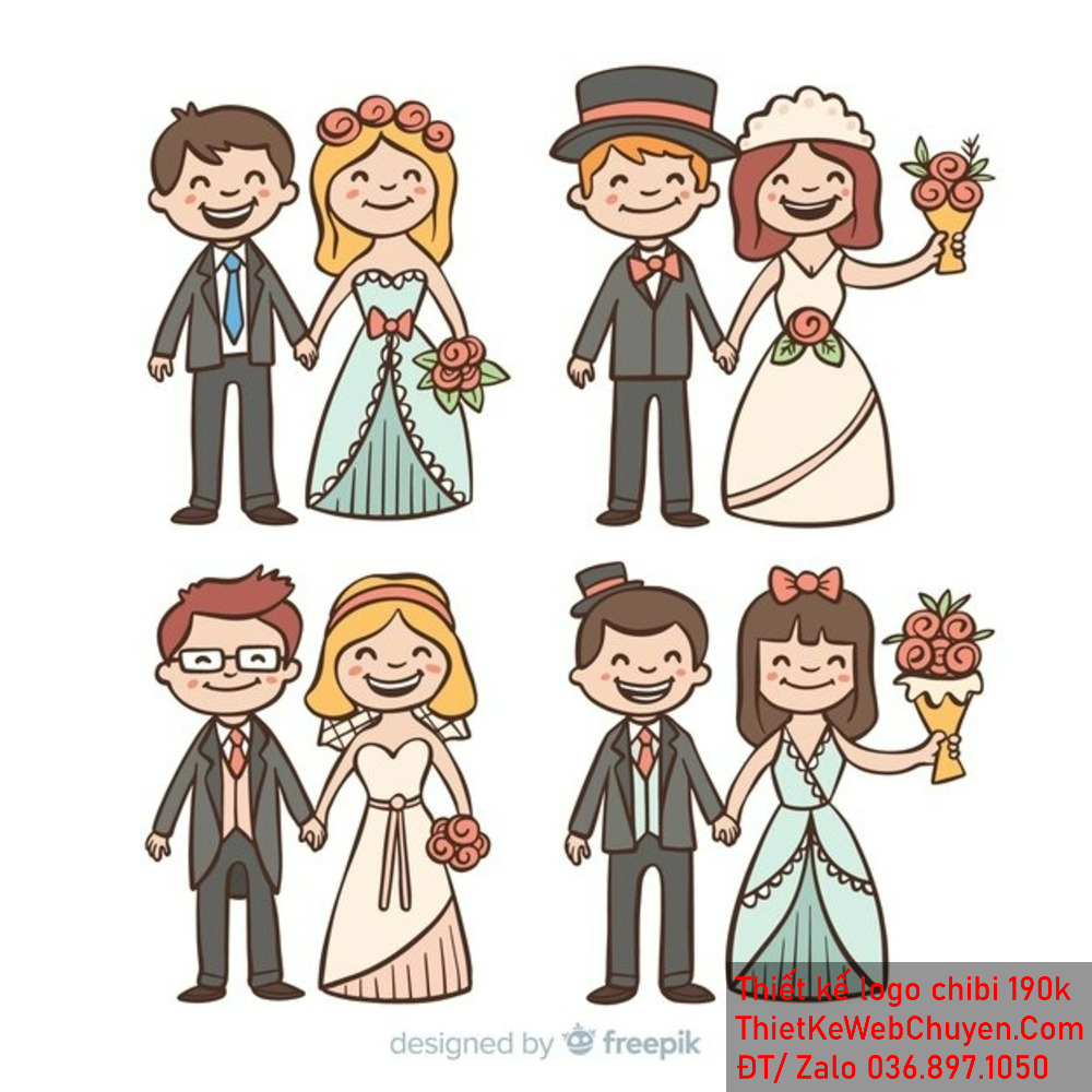 Bức tranh tình yêu nhỏ bé: Cô Dâu Chú Rể Chibi