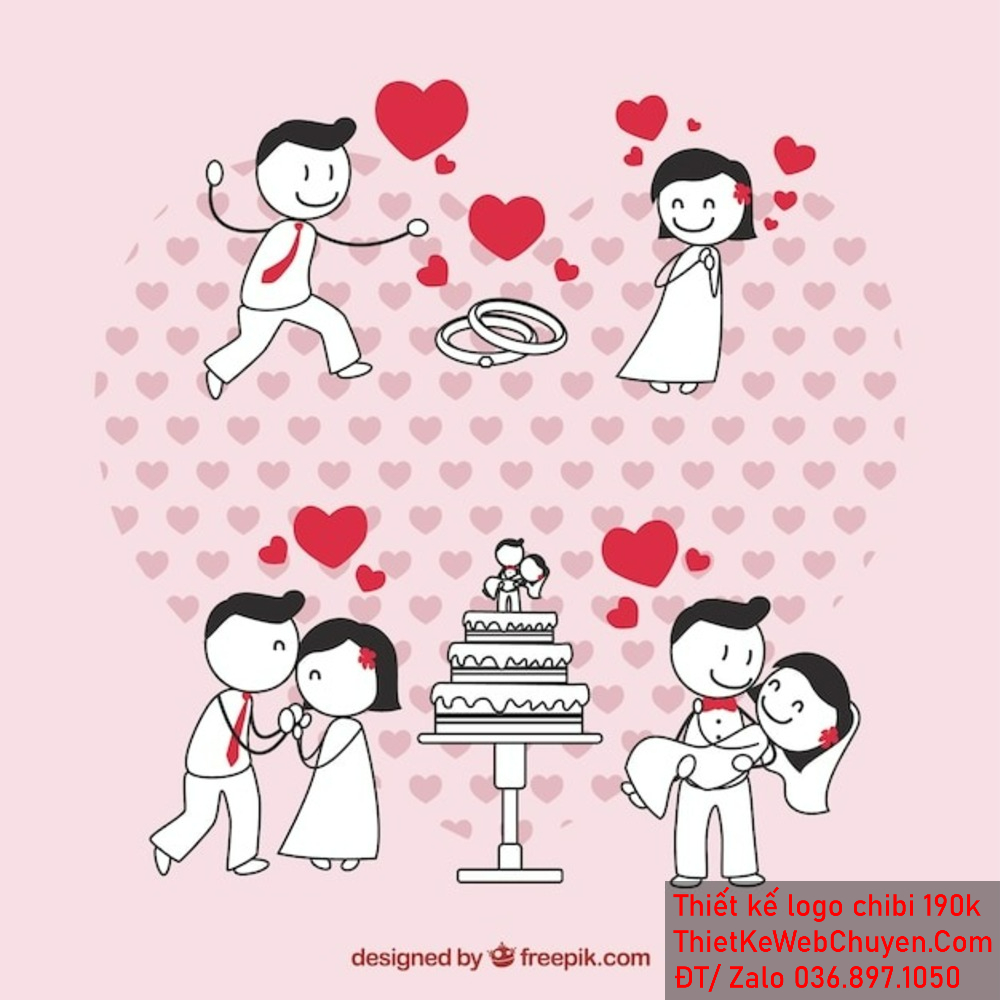 "Đẹp Như Mơ: Cô Dâu Chú Rể Chibi và Hành Trình Tới Hạnh Phúc"