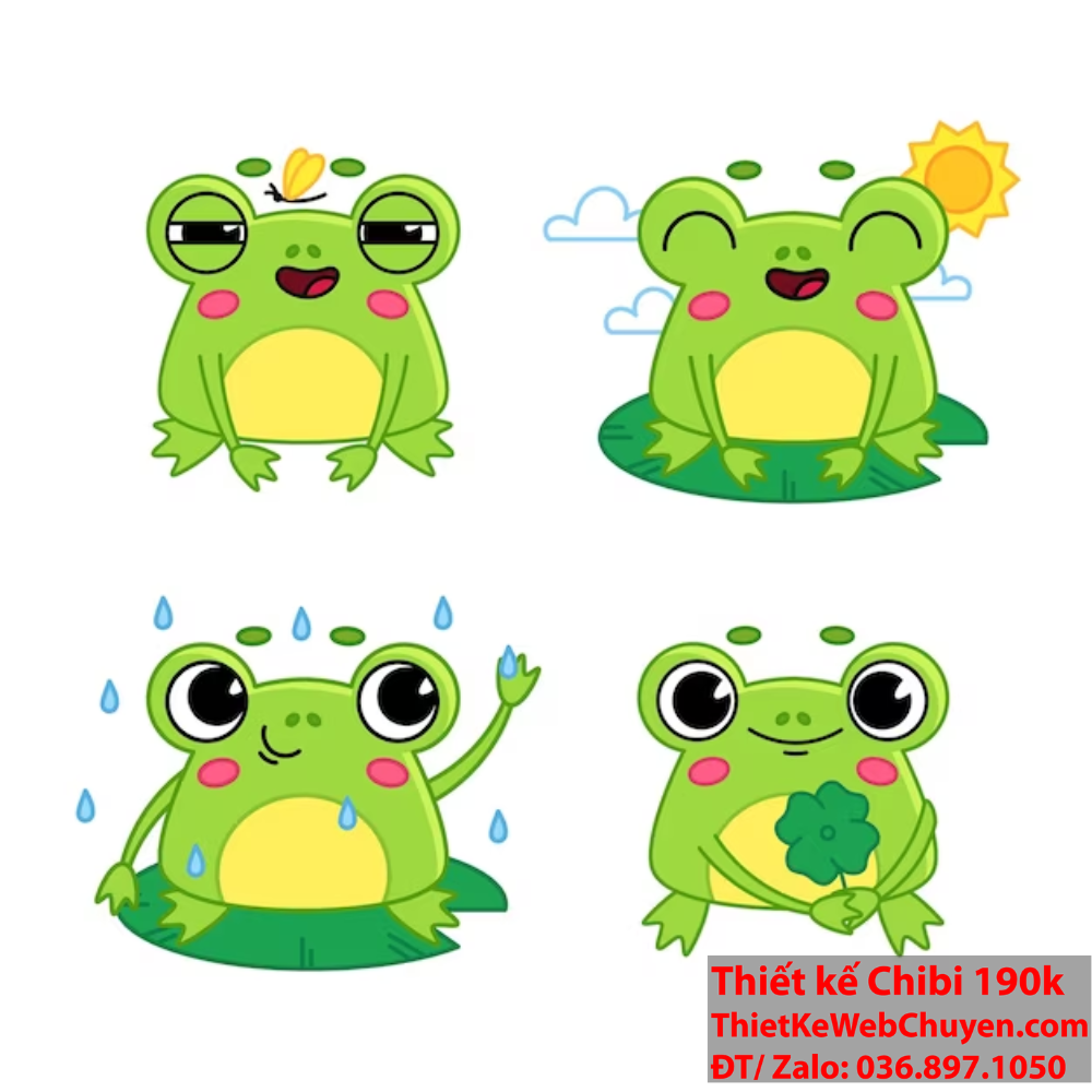 Khám phá thế giới đáng yêu của Con ếch chibi! Bí mật hạnh phúc từ Con ếch chibi kawaii.