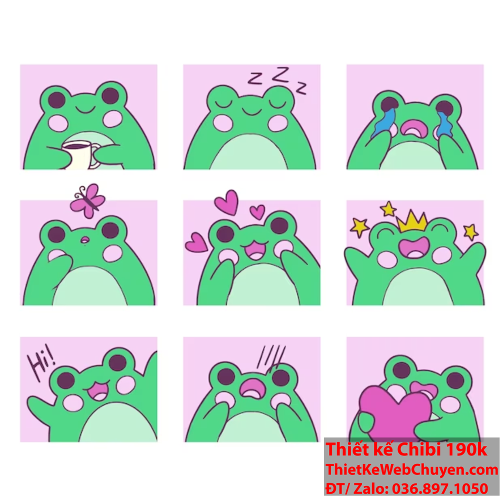 Con ếch chibi: Biểu tượng của sự dễ thương và ngộ nghĩnh! Sự kỳ diệu của Con ếch chibi kawaii.