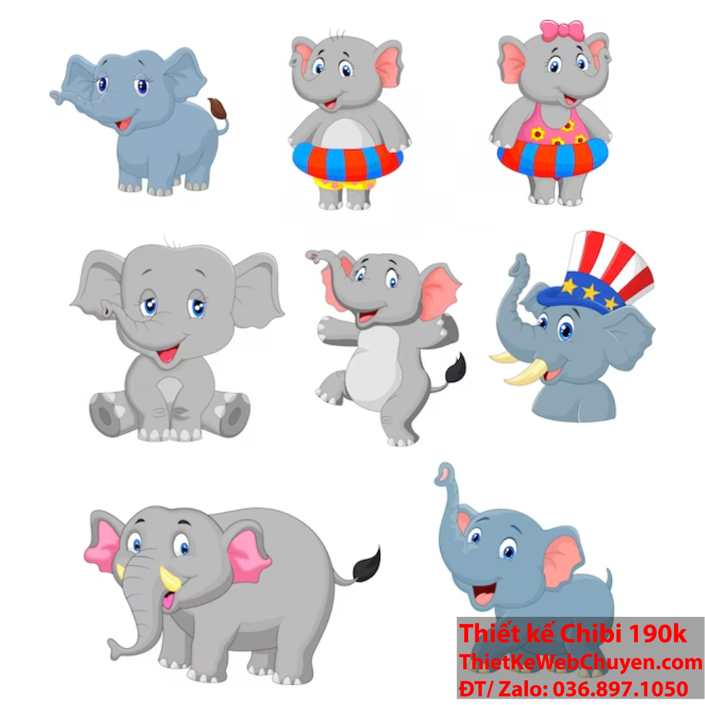 Con voi chibi: Nguồn cảm hứng không giới hạn cho việc sáng tạo Con voi chibi: Biểu tượng của sự hồn nhiên và trong sáng