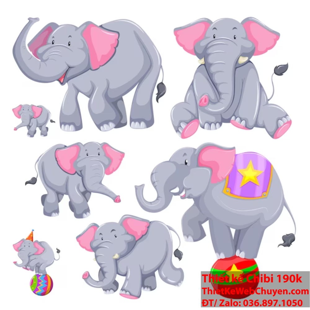 Hướng dẫn vẽ con voi chibi một cách dễ dàng và đơn giản Con voi chibi: Người bạn đồng hành đáng yêu cho mọi người
