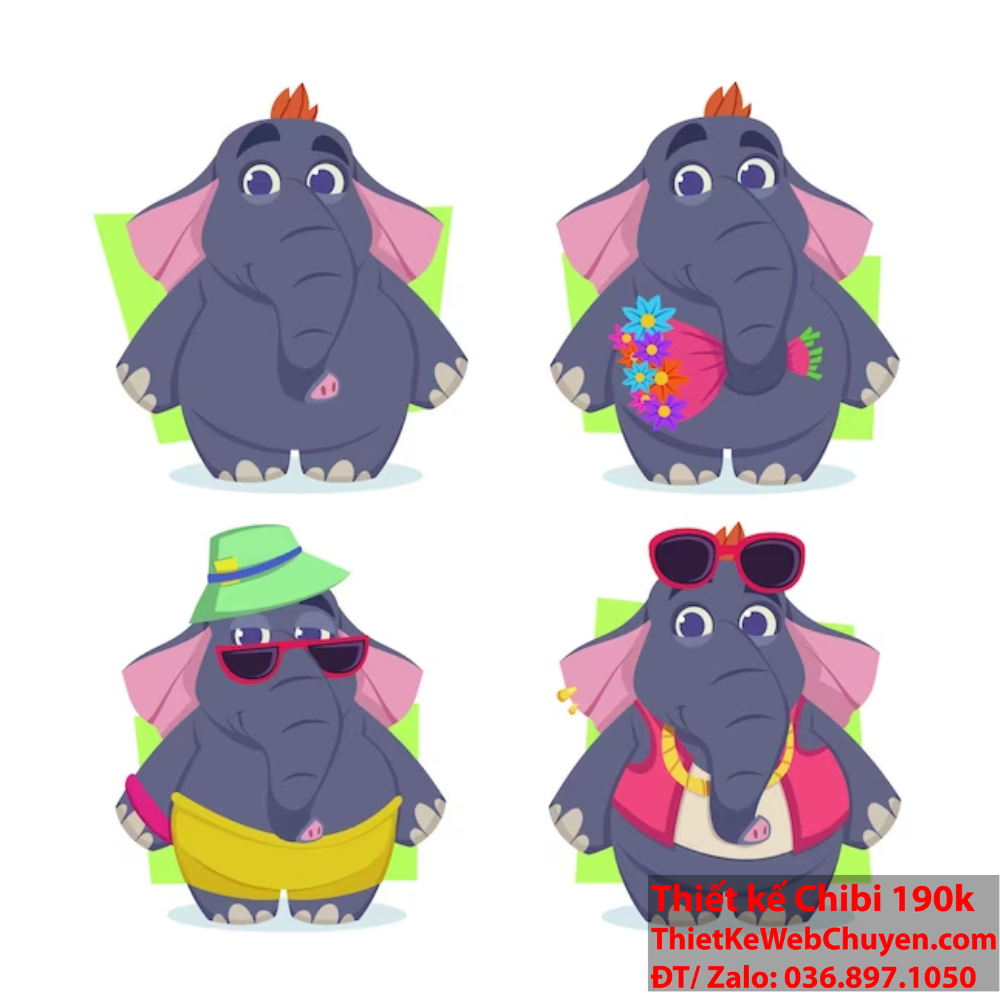 Khám phá vẻ đẹp độc đáo của con voi chibi trong nghệ thuật đường phố Bí mật của sự quyến rũ: Con voi chibi và sức hút đặc biệt