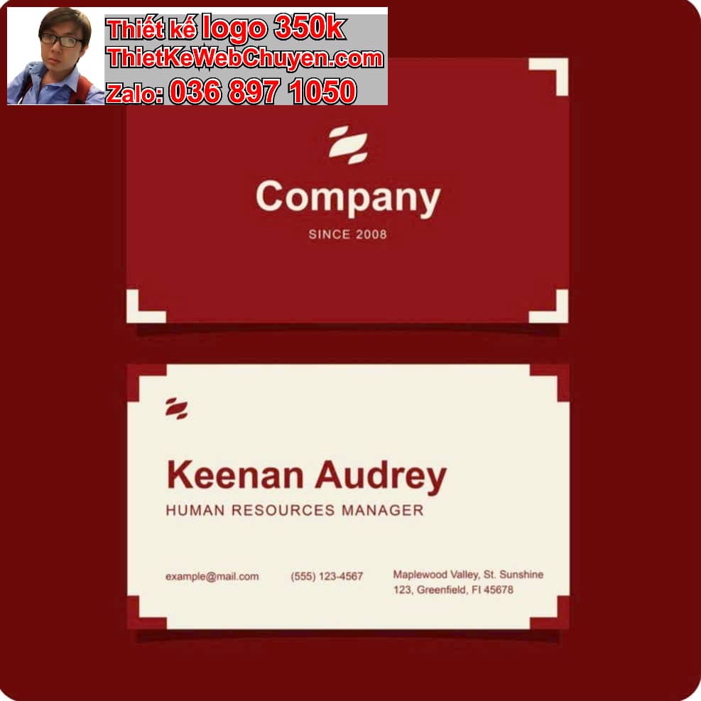 Danh thiếp giấy tiêu đề phong bì logo online 