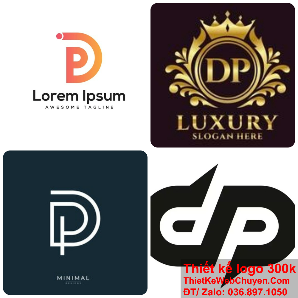 Bạn sẽ thấy Logo DP xuất hiện nhiều trong các chiến dịch quảng cáo. Sự cân đối trong Logo DP tạo nên sự hài hòa và bắt mắt.