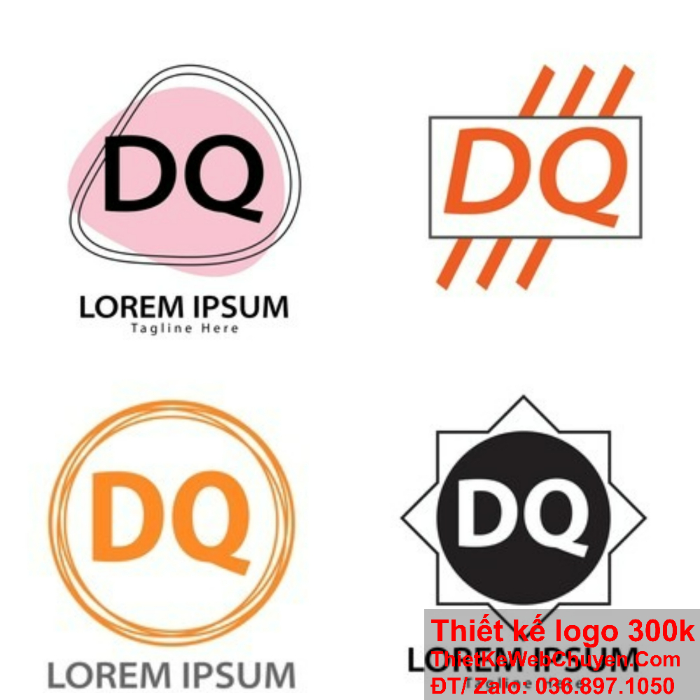 Logo DQ đơn giản nhưng vô cùng hiệu quả.