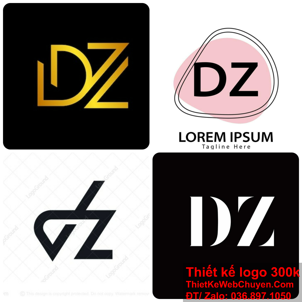Logo DZ đơn giản nhưng vô cùng hiệu quả.