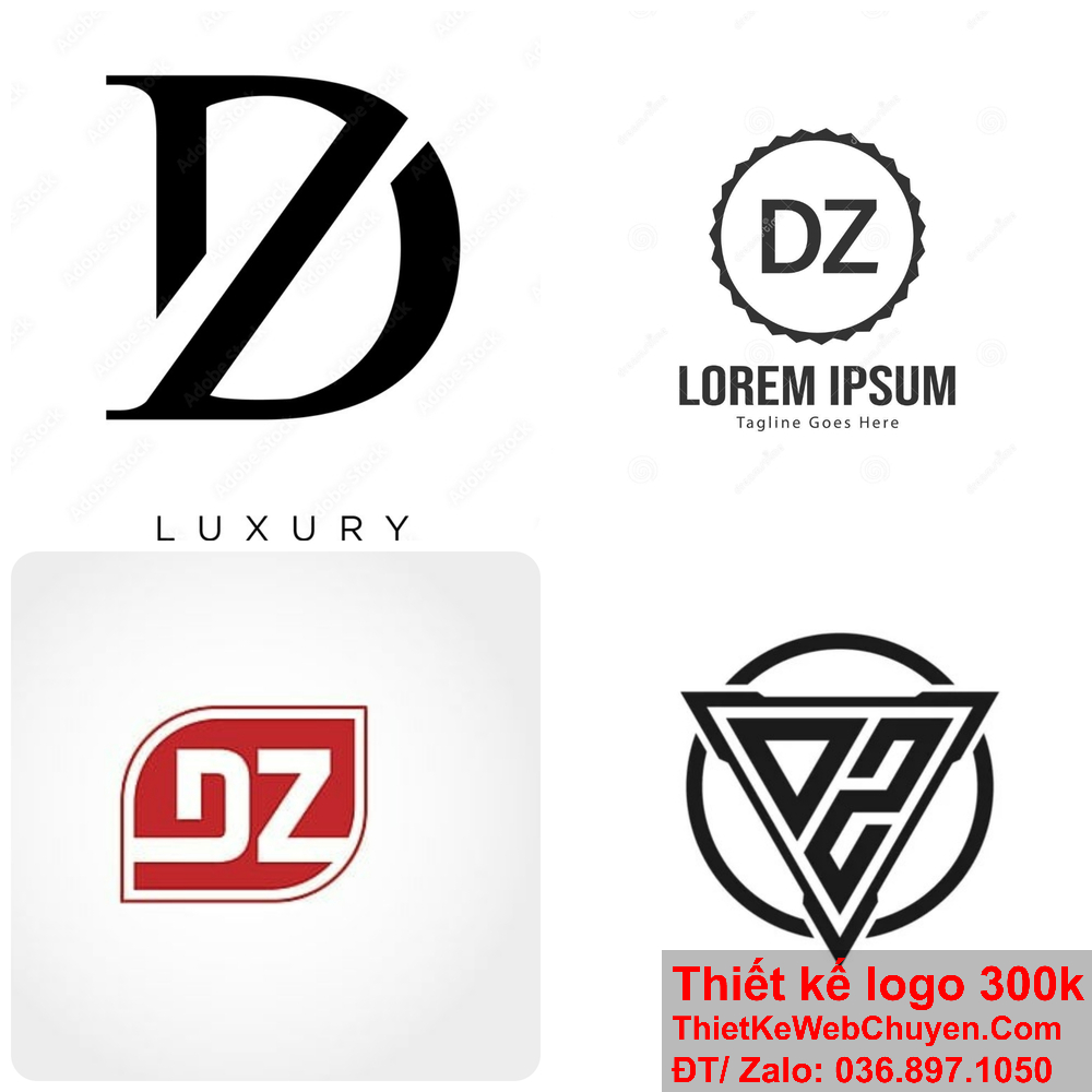 Logo DZ phù hợp cho mọi loại hình doanh nghiệp.