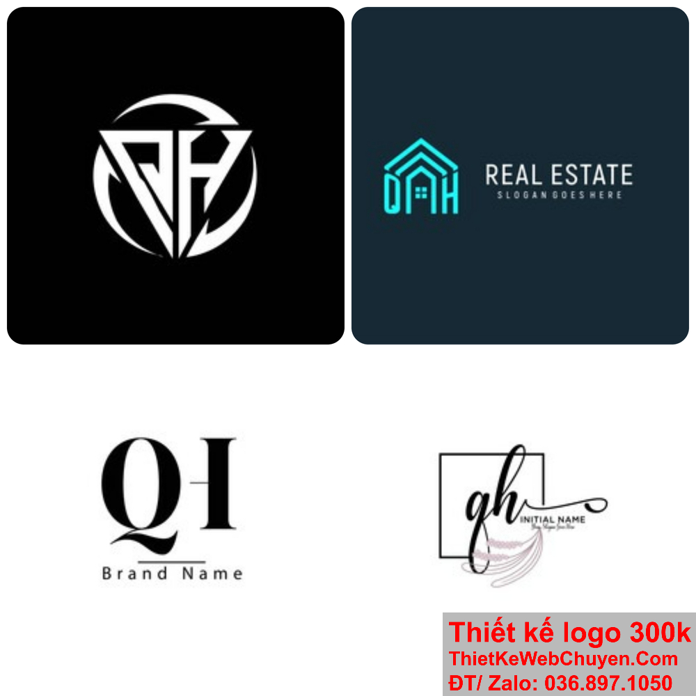 Logo QH giúp thương hiệu của bạn nổi bật và dễ nhận biết hơn trong thị trường cạnh tranh. Logo QH là biểu tượng của sự chuyên nghiệp và cam kết của thương hiệu.