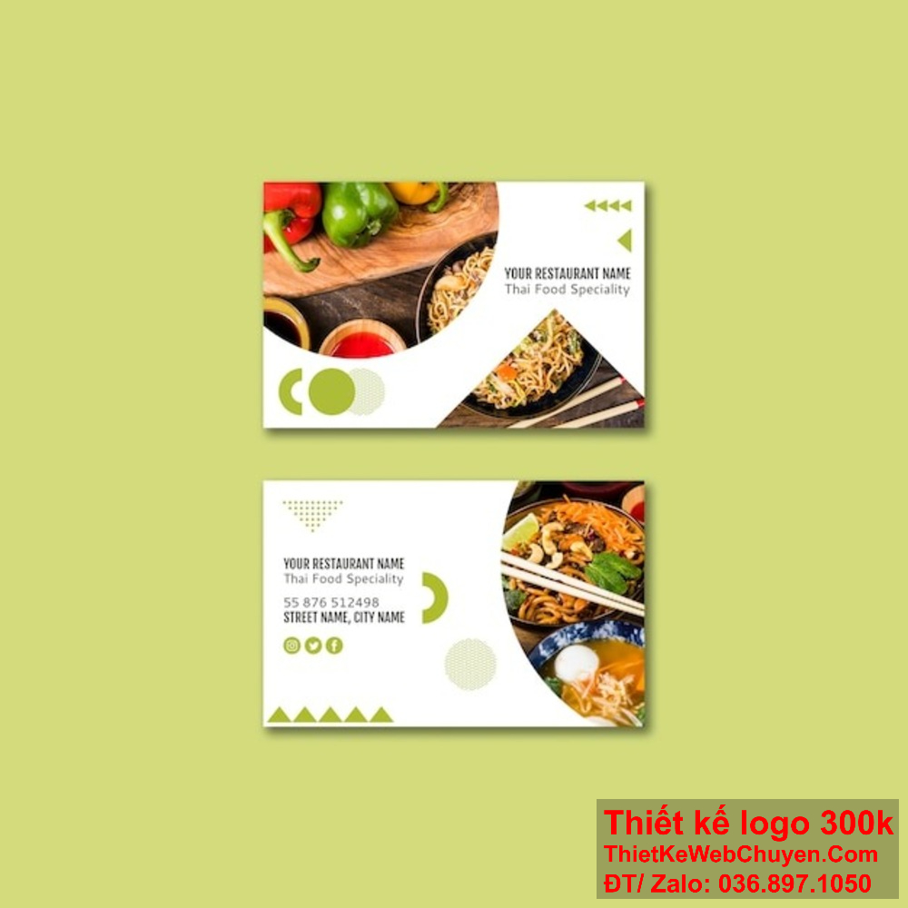 Mẫu name card visit quán ăn đẹp, cách bạn chào đón khách hàng vào không gian ẩm thực của mình. Mẫu name card visit quán ăn đẹp sẽ giúp bạn ghi điểm tuyệt đối với đối tác và khách hàng.