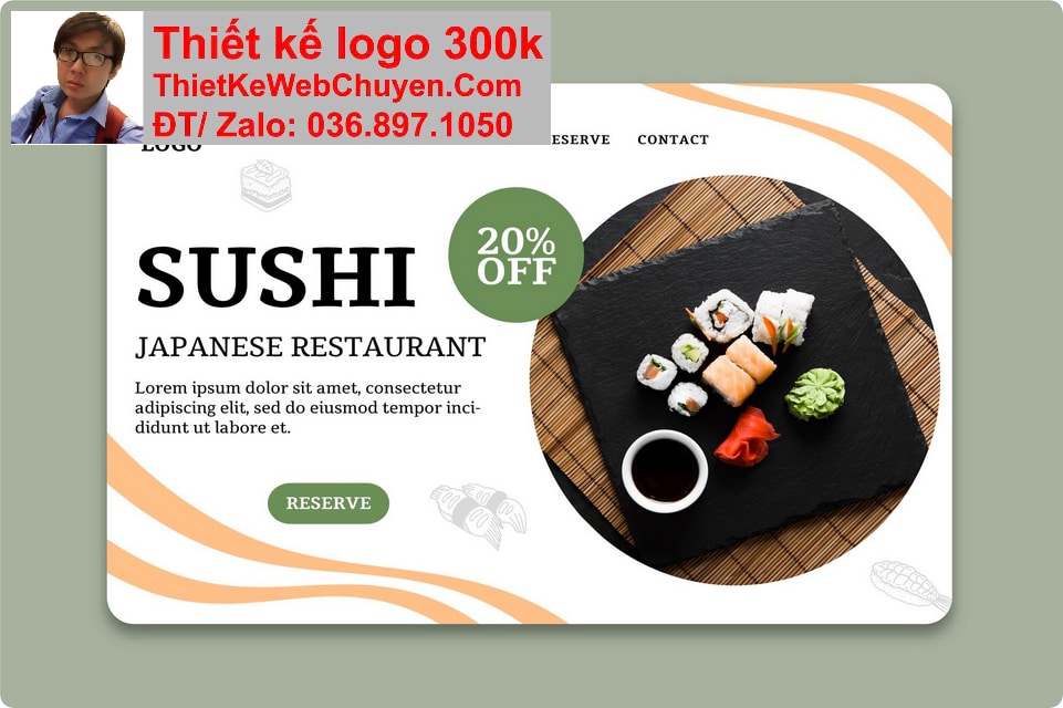 Nâng cấp web Nhà hàng sushi Nâng cấp web Nhà hàng sushi