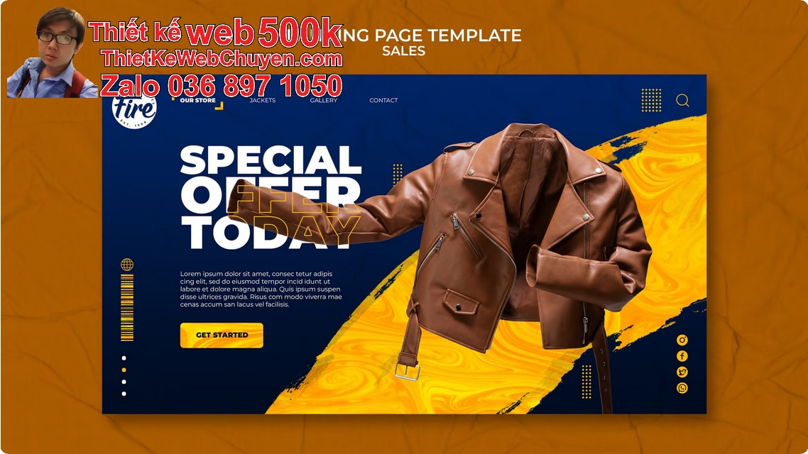 Nâng cấp web bán áo khoác Nâng cấp web bán áo khoác