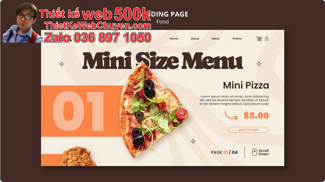 Nâng cấp web bán bánh pizza Nâng cấp web bán bánh pizza