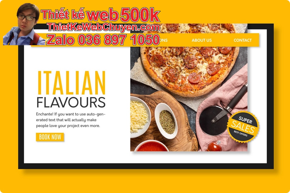 Nâng cấp web bán bánh pizza Nâng cấp web bán bánh pizza