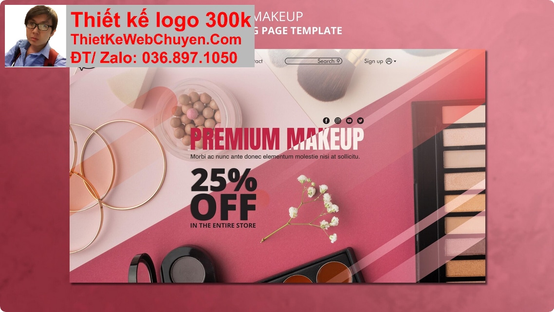 Nâng cấp web bán mỹ phẩm Nâng cấp web bán mỹ phẩm