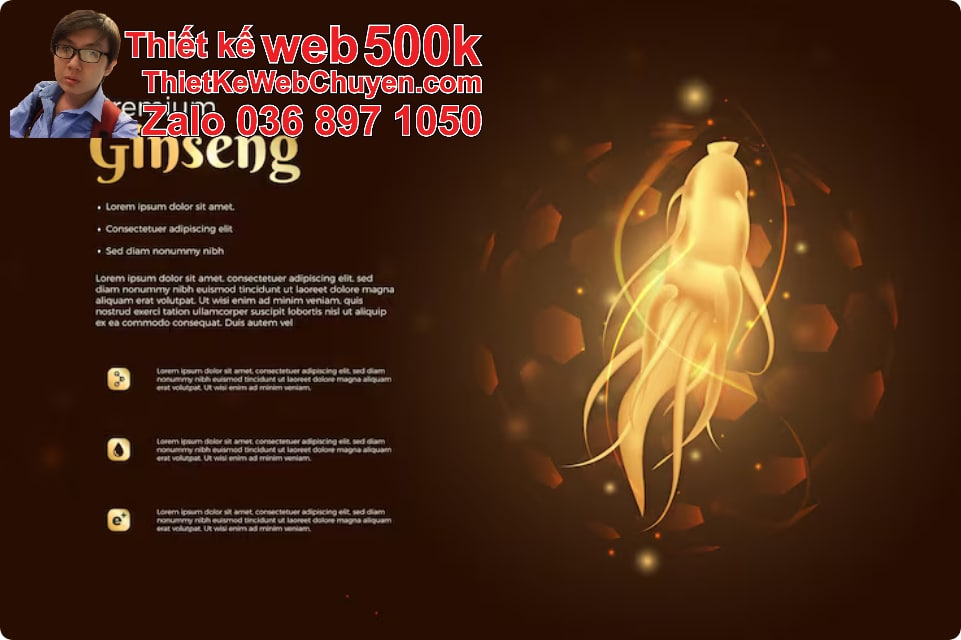 Nâng cấp web bán nhân sâm Nâng cấp web bán nhân sâm