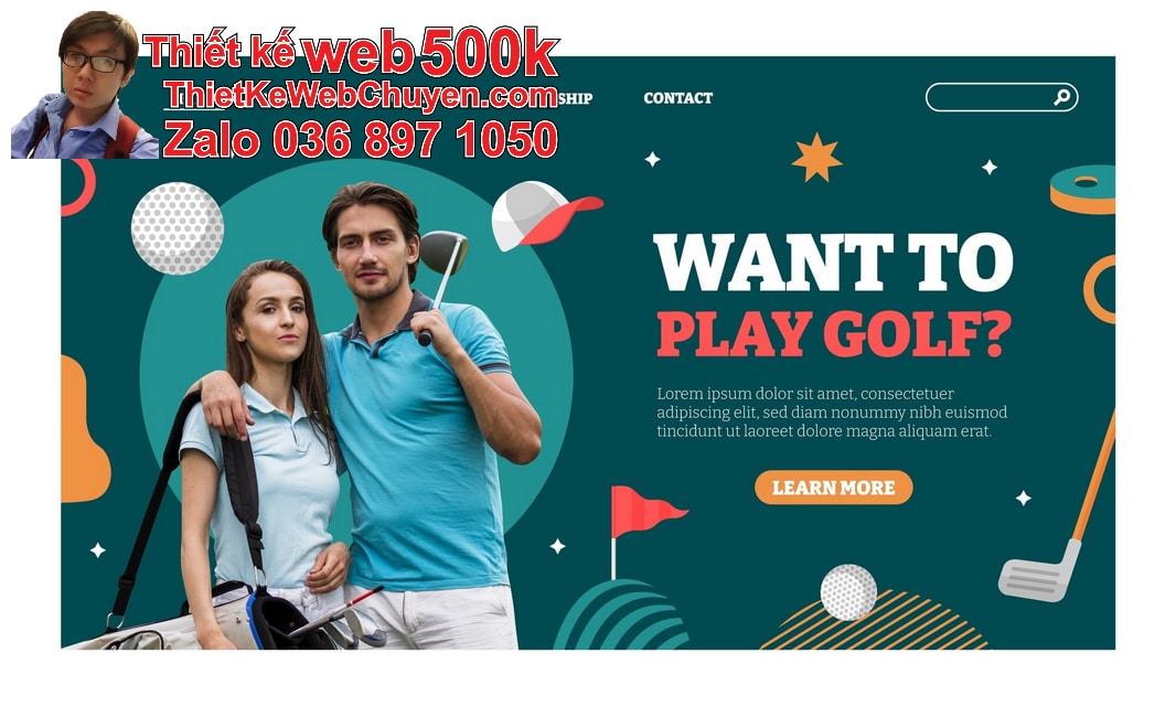 Nâng cấp web bán phụ kiện golf