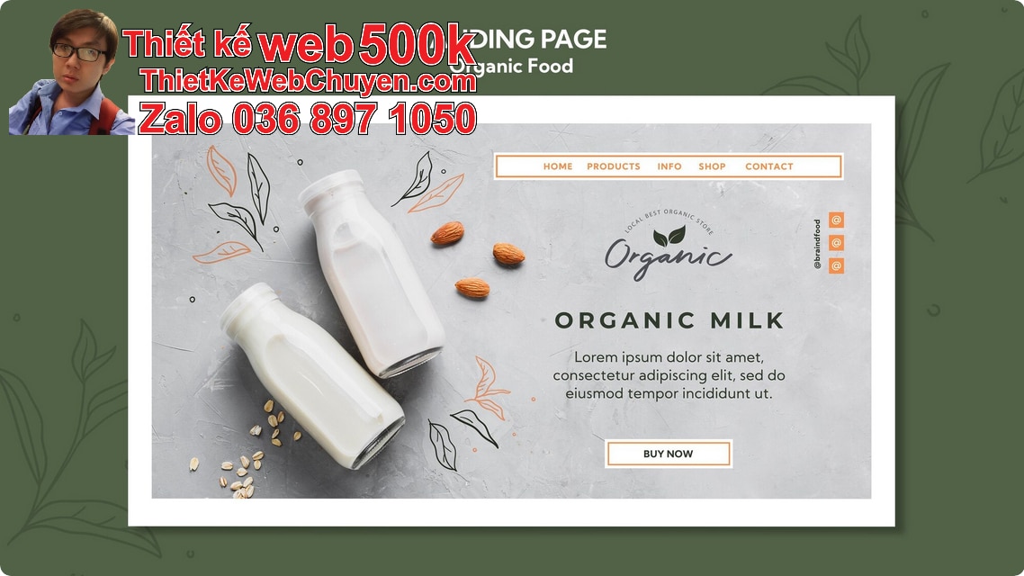 Nâng cấp web bán sữa hạt Nâng cấp web bán sữa hạt