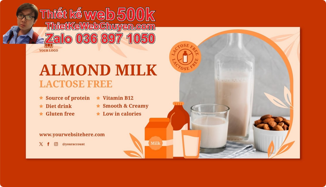 Nâng cấp web bán sữa hạt Nâng cấp web bán sữa hạt