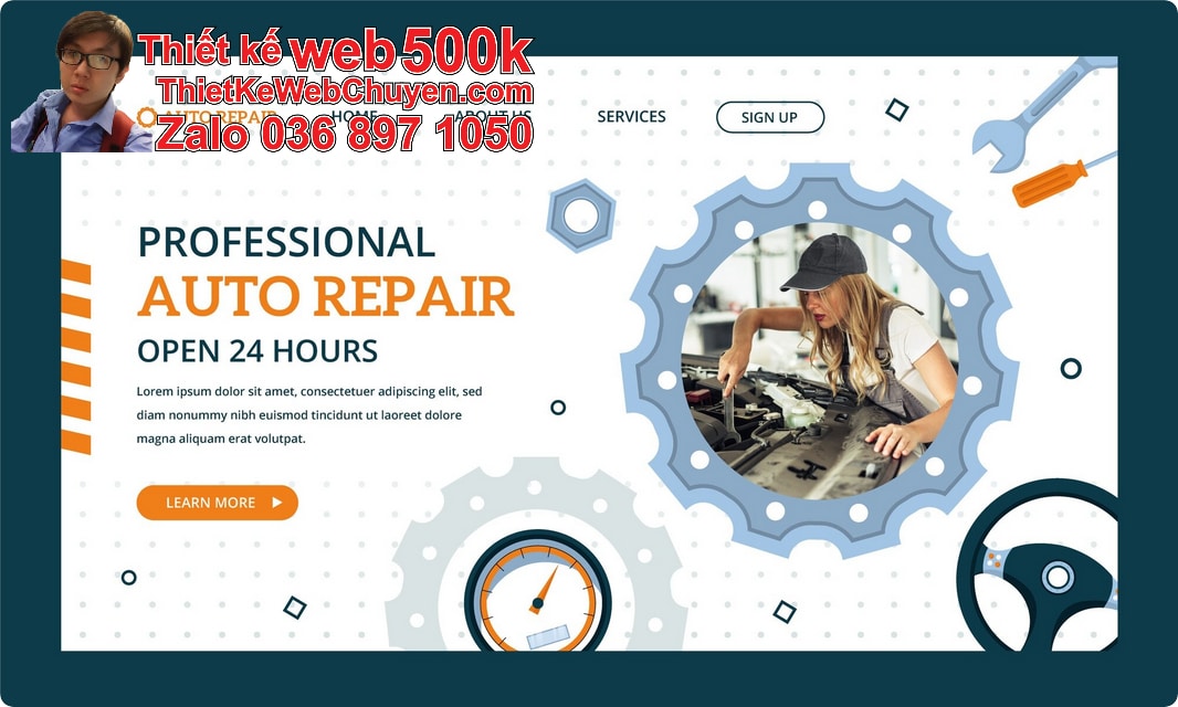 Nâng cấp web bán thiết bị cơ khí máy móc