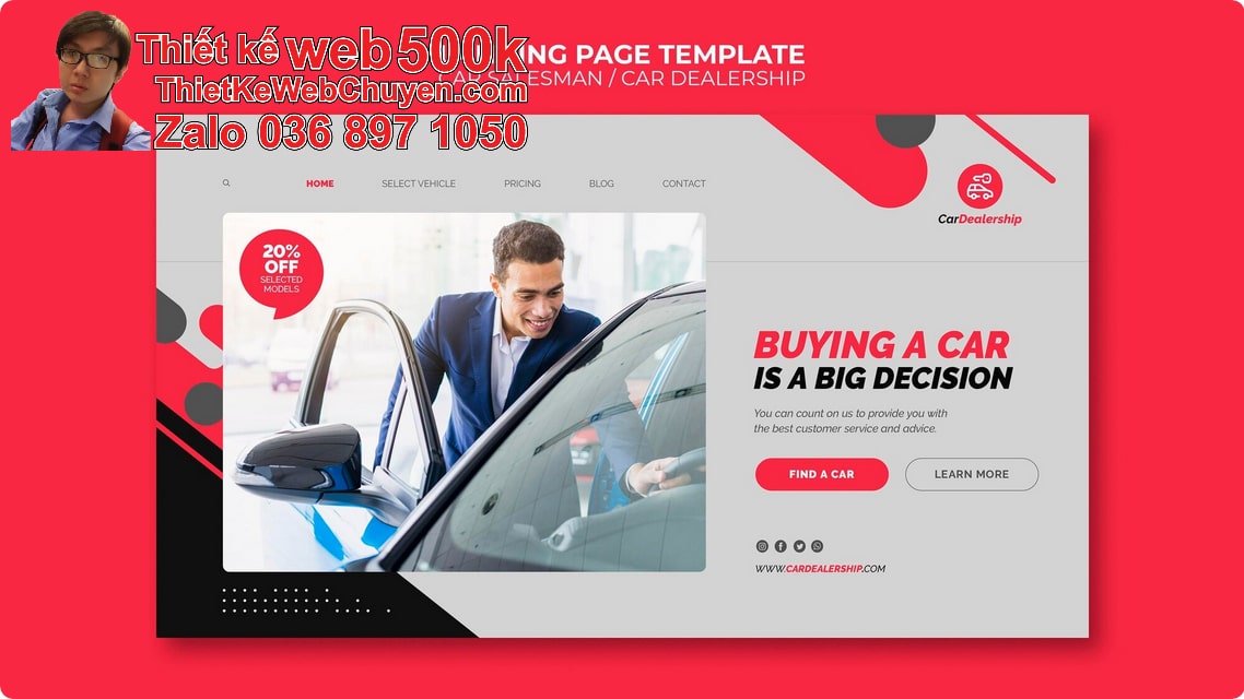 Nâng cấp web bán xe oto Toyota