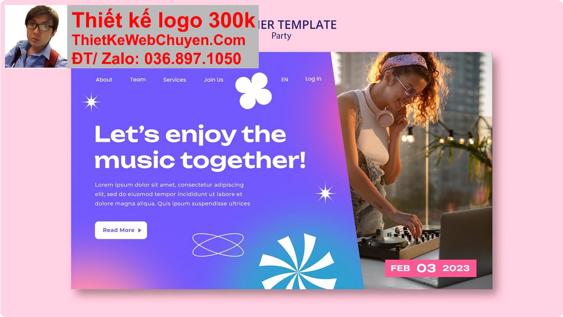 Nâng cấp web công ty âm nhạc