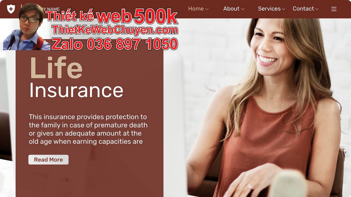 Nâng cấp web công ty bán bảo hiểm Nâng cấp web công ty bán bảo hiểm