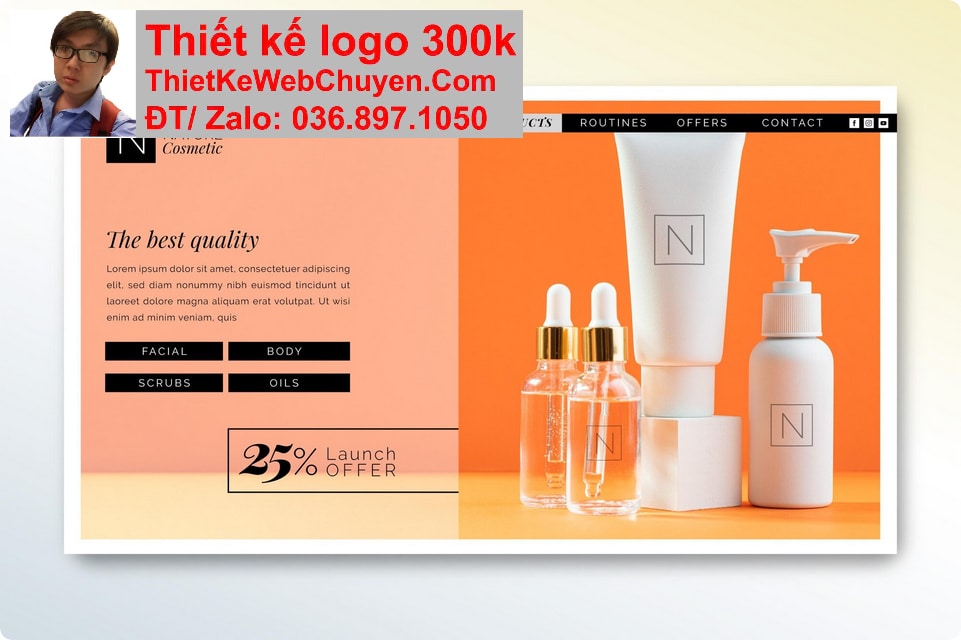 Nâng cấp web công ty hóa mỹ phẩm Nâng cấp web công ty hóa mỹ phẩm