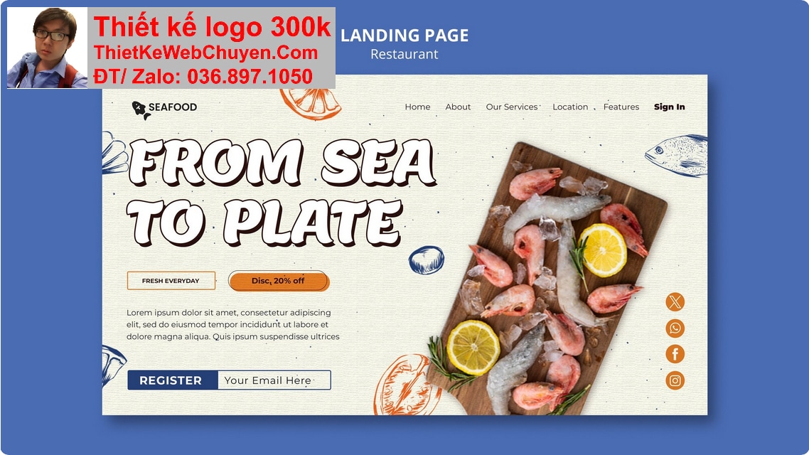 Nâng cấp web công ty thủy sản Nâng cấp web công ty thủy sản