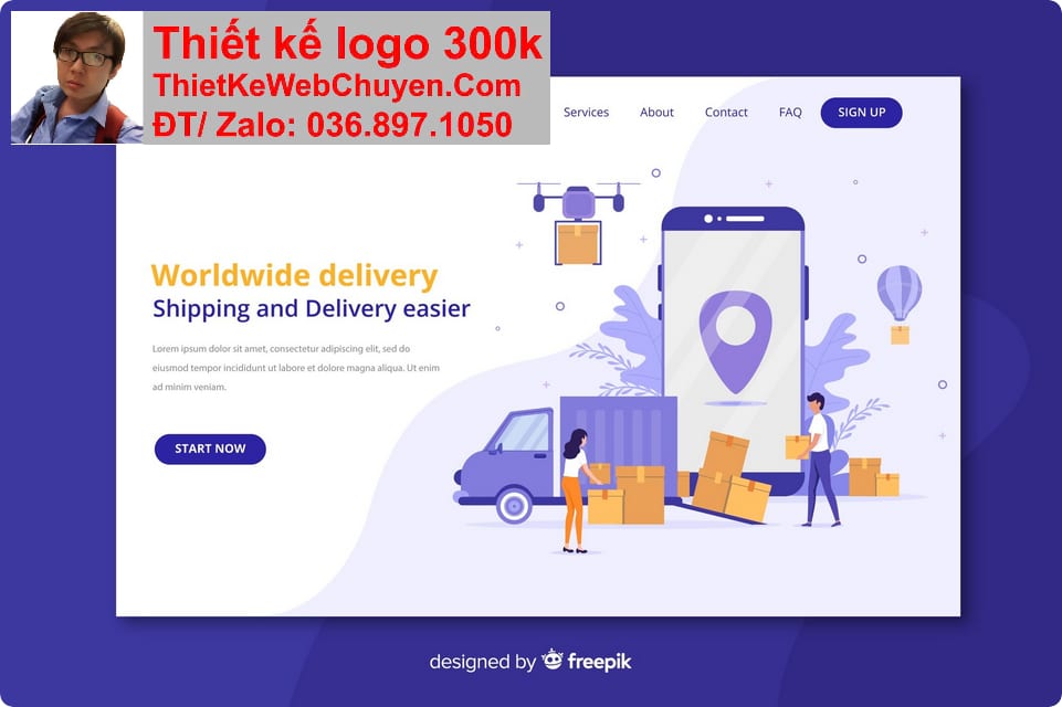Nâng cấp web công ty vận tải logistics