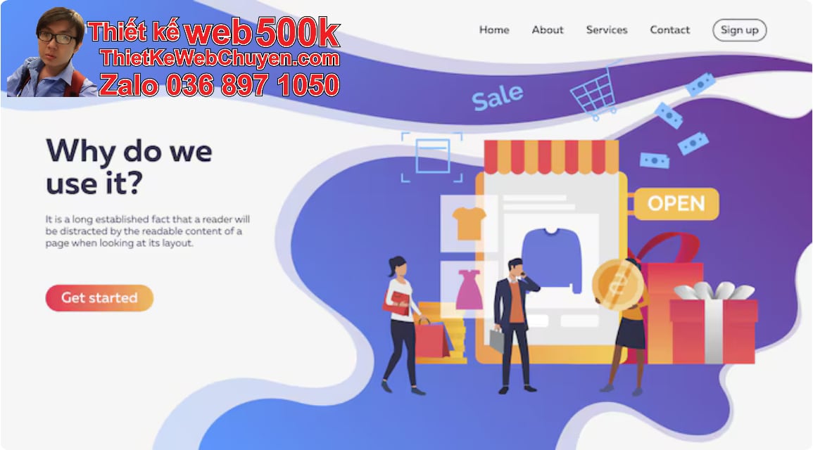 Nâng cấp web cửa hàng bách hoá