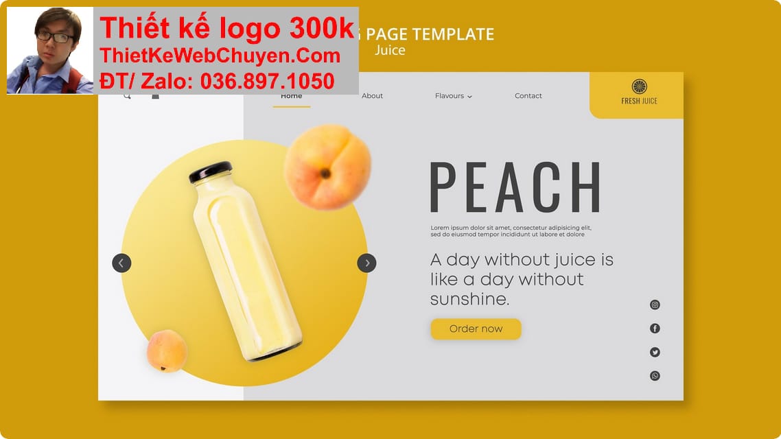 Nâng cấp web cửa hàng nước ép sinh tố Nâng cấp web cửa hàng nước ép sinh tố