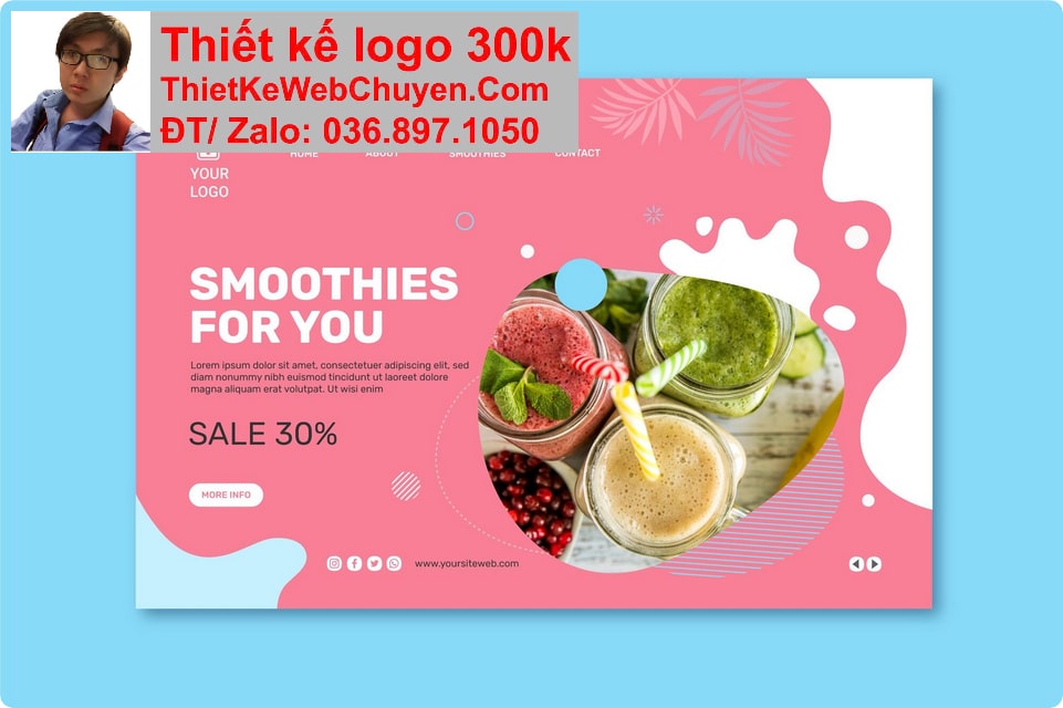 Nâng cấp web cửa hàng nước ép sinh tố Nâng cấp web cửa hàng nước ép sinh tố