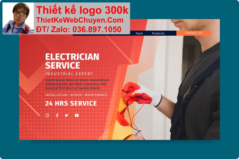 Nâng cấp web dịch vụ sữa chữa điện nước Nâng cấp web dịch vụ sữa chữa điện nước