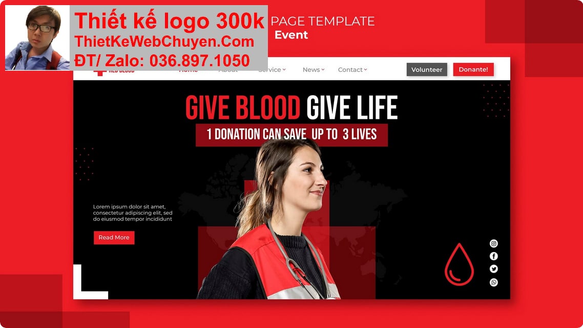 Nâng cấp web hội chữ thập đỏ