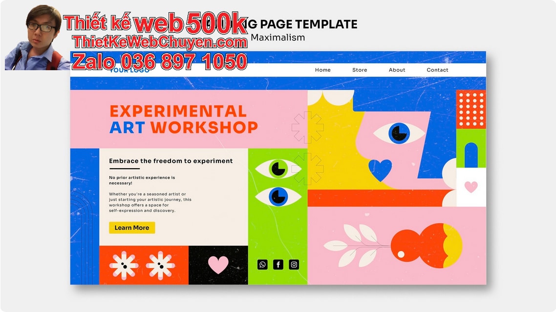 Nâng cấp web nghệ thuật