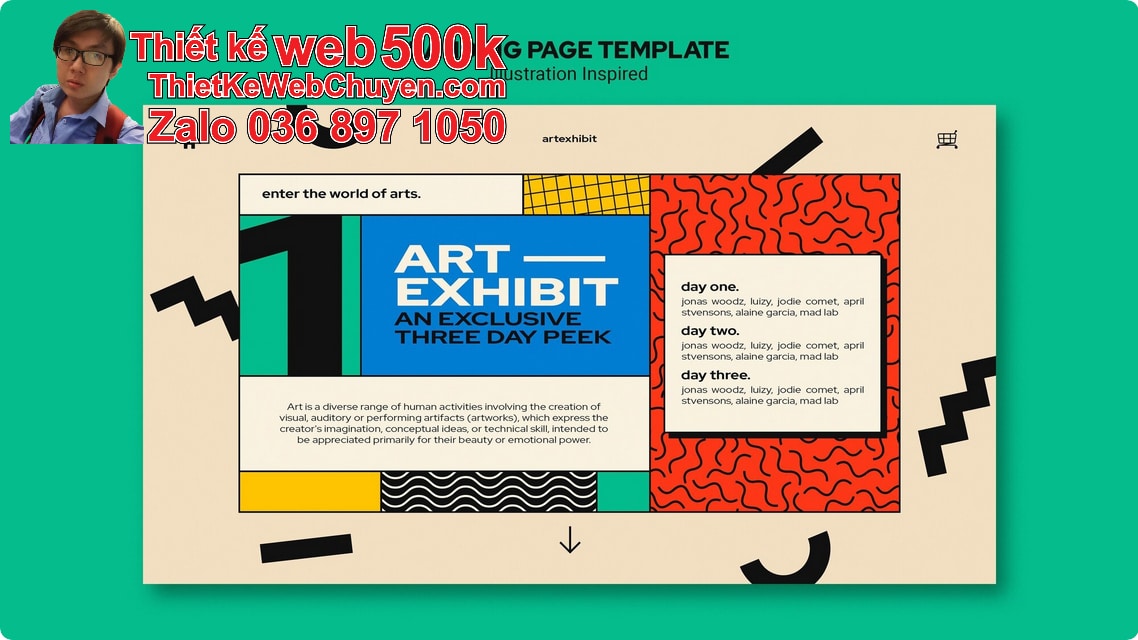 Nâng cấp web nghệ thuật