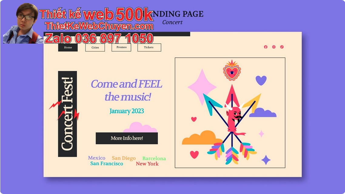 Nâng cấp web nghệ thuật